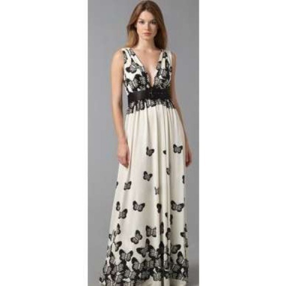Alice and Olivia silk butterfly maxi dress. Excellent condition. - Picture 2 of 6
